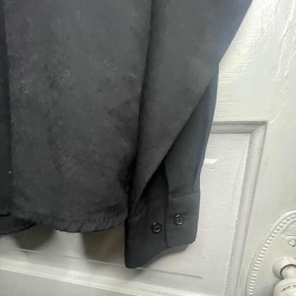 Joanna Plus Vintage Boyfriend Black Button Up Blouse - Picture 6 of 13